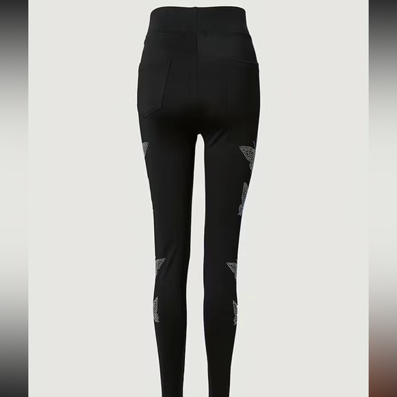 Butterfly Rhinestone Leggings - Picture 4 of 6